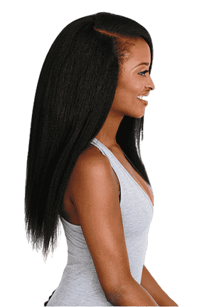 Pretty girl with nice hair portrait